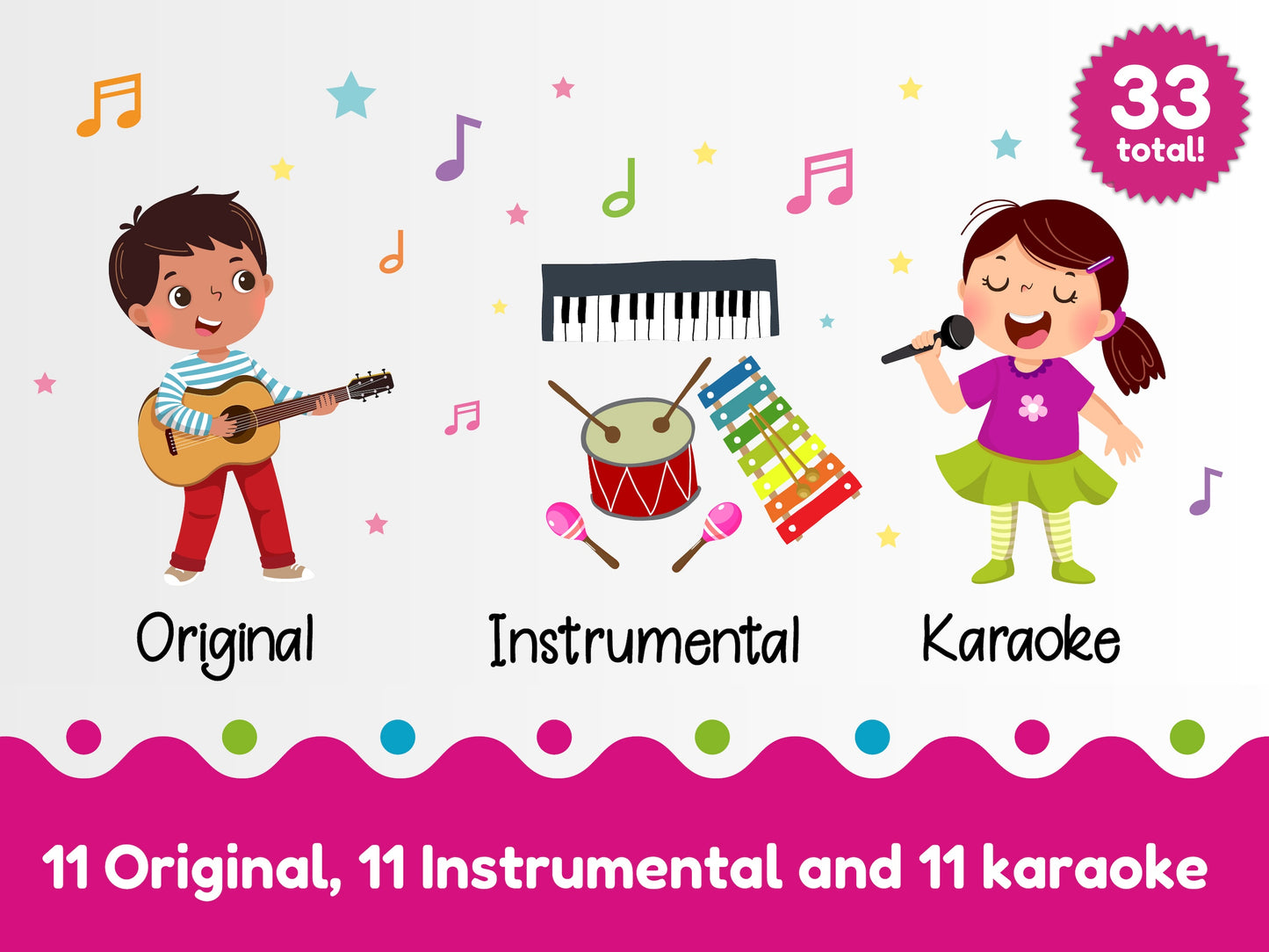 Spanish in Action Mega Bundle: Original 3-in-1 Songs in Spanish for Kids -- 11 Songs in 3 Versions: Original, Instrumental, and Karaoke