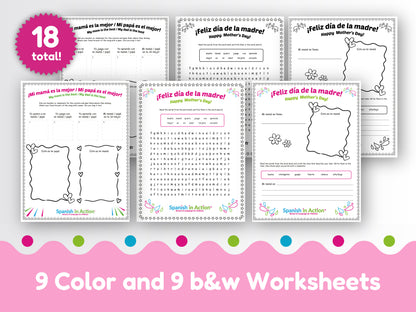 The Complete Spanish in Action Teaching Unit: Mother's Day (Día de la Madre)