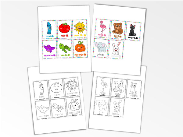 The Colors (Los Colores) Flashcards in Spanish for Kids – Spanish In Action
