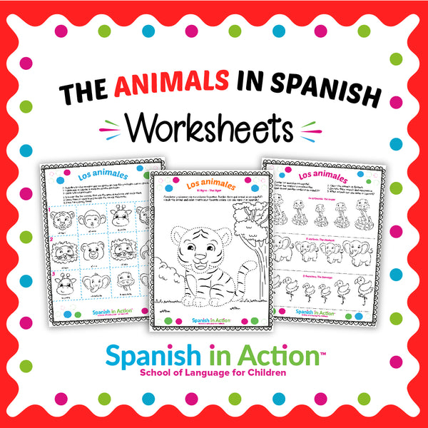 Animals In Spanish Worksheets Farm Animals In Spanish