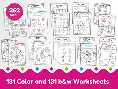 Spanish in Action Super Mega Bundle: All 3 Mega Bundles in 1 in Spanish for Kids