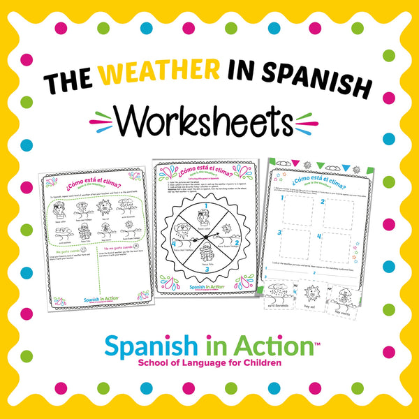 The Weather (El Clima) Worksheets in Spanish for Kids – Spanish In Action